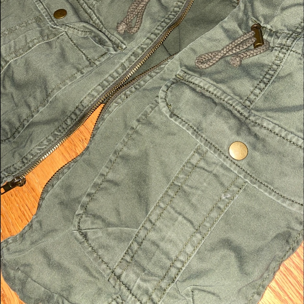 Army Green Fall Jacket - Picture 3 of 4
